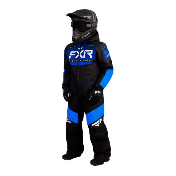 Комбинезон FXR Helium с утеплителем Black/Blue Fade, 2