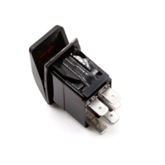 Переключатель двухпозиционный Skipper (ON)-ON 12В 20А, 4 контакта, с подсветкой Переключатель двухпозиционный Skipper (ON)-ON 12В 20А, 4 контакта, с подсветкой