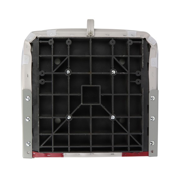 Кресло складное мягкое Skipper красный/серый