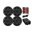 Комплект стереодинамиков Skipper с Bluetooth-усилителем диаметр 6.5", 60 Гц-20 кГц, черный х 4