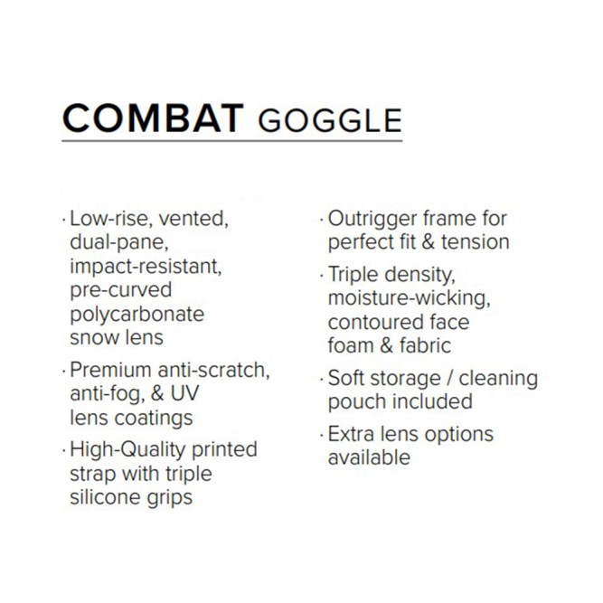 Очки FXR Combat без подогрева Vivid