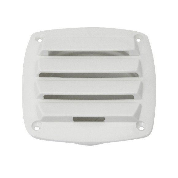 Крышка вентиляции пластмассовая квадратная 127х127мм, белая