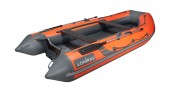 Надувная лодка ПВХ, Адмирал 330 CF НДНД, роульс, рым, оранжевый/серый