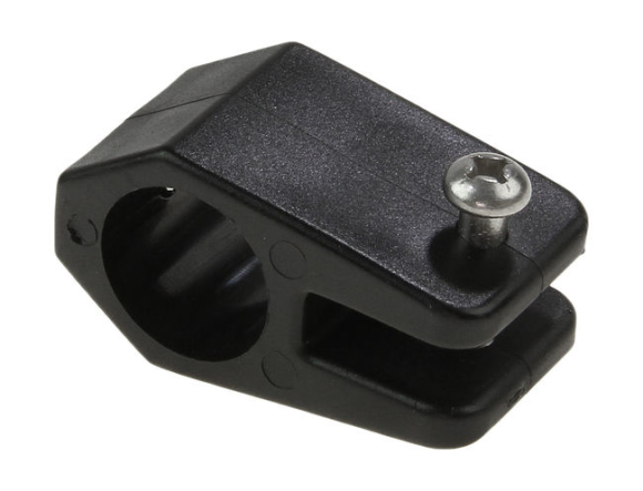 Кронштейн скользящий для рамы тента 7/8" (22,2 мм), пластиковый черный