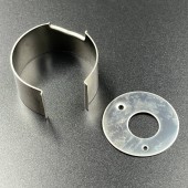 Стакан помпы охлаждения Suzuki DT9.9-15 (вкладыш и пластина) (Omax)