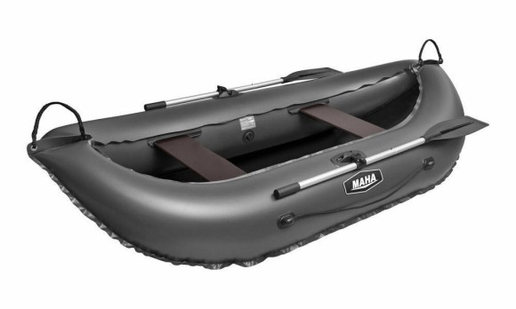 Надувная лодка ПВХ Мана 260, серый, SibRiver