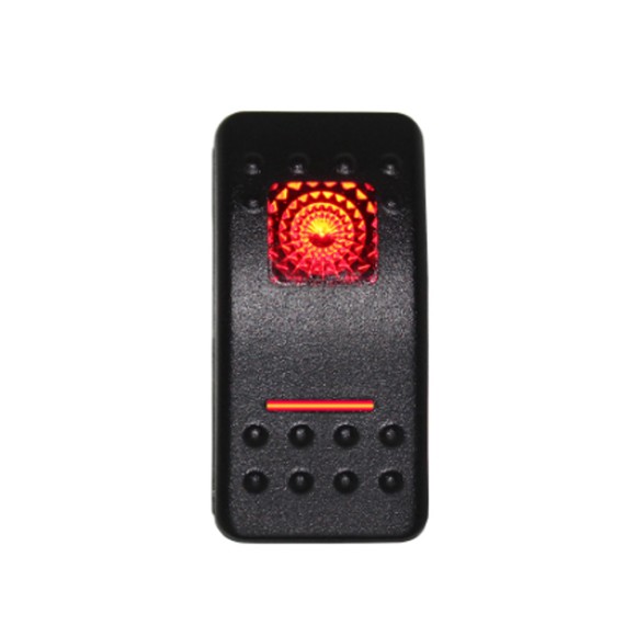 Переключатель двухпозиционный Skipper (ON)-ON 12В 20А, 7 контактов, с подсветкой Переключатель двухпозиционный Skipper (ON)-ON 12В 20А, 7 контактов, с подсветкой