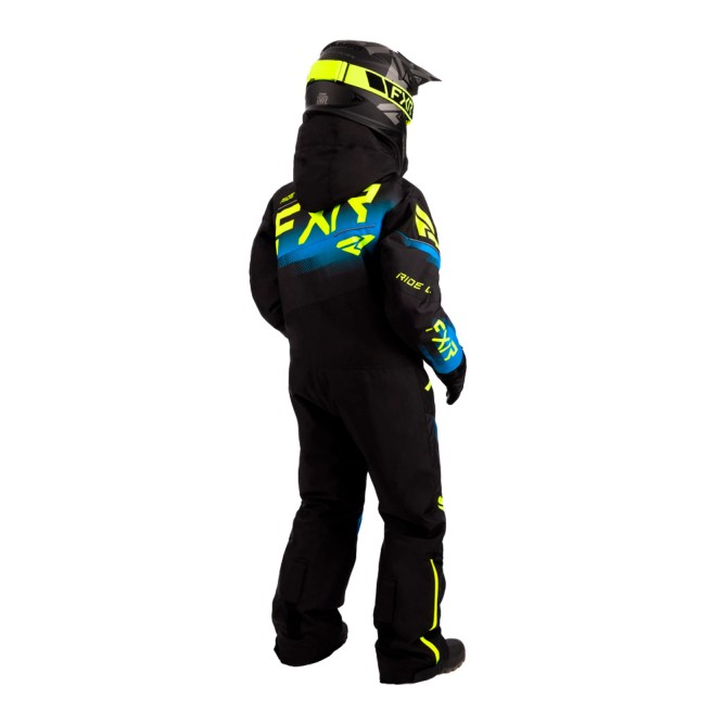 Детский комбинезон FXR Boost с утеплителем Black/Blue/Hi Vis, 2