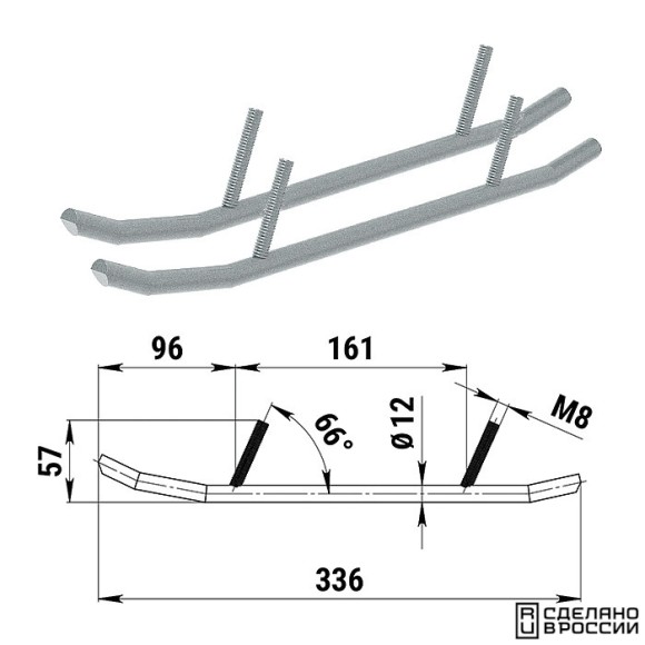 Конек лыжи 1820 BRP (без вставок) Конек лыжи 1820 BRP (без вставок)