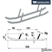Конек лыжи 1820 BRP (без вставок) Конек лыжи 1820 BRP (без вставок)