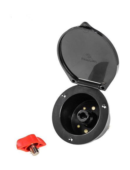 Выключатель массы  Heavy Duty судовой врезного монтажа, черный