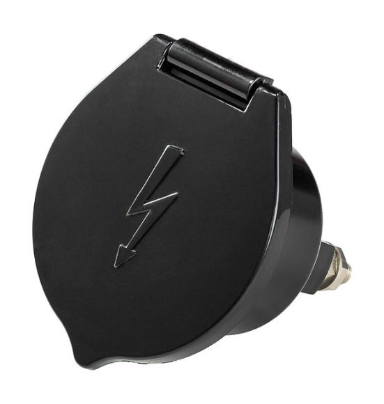 Выключатель массы  Heavy Duty судовой врезного монтажа, черный