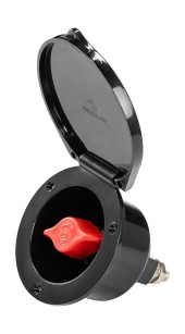 Выключатель массы  Heavy Duty судовой врезного монтажа, черный