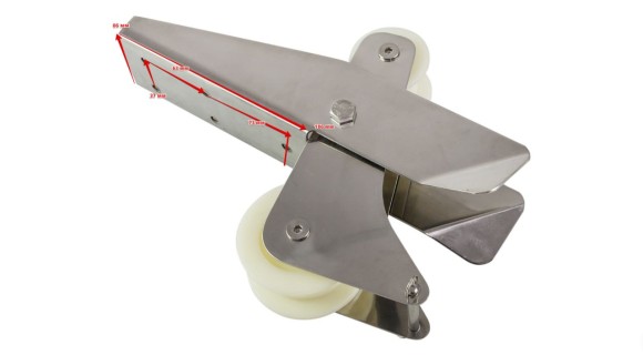 Роульс для якоря с качающимся роликом, нержавеющий Роульс для якоря с качающимся роликом, нержавеющий