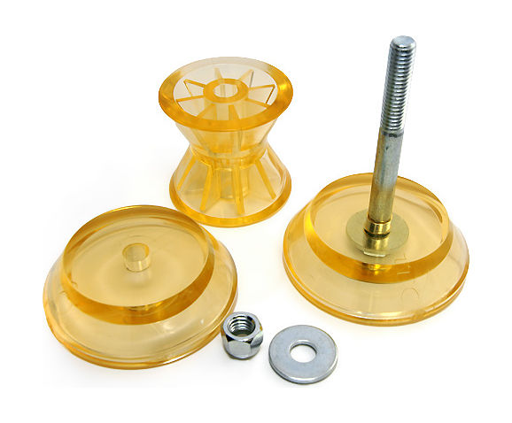 Ролик носовой 3" желтый с крепежом Ролик носовой 3" желтый с крепежом