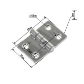 Петля неразъемная 60х38х2мм SUNFINE
