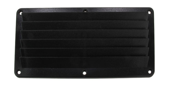 Решетка воздухозаборника 260х125х17 мм, черный