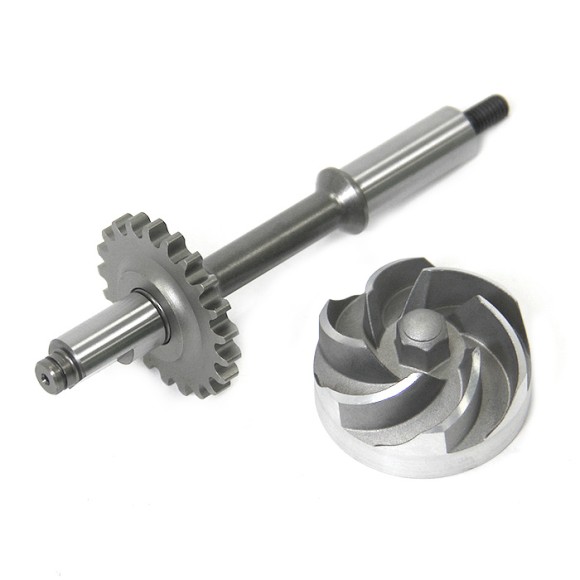 Крыльчатка помпы охлаждения (с валом) Kawasaki/Suzuki AT-10073A Крыльчатка помпы охлаждения (с валом) Kawasaki/Suzuki AT-10073A