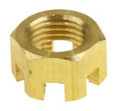 Гайка корончатая М14 на гребной вал Suzuki DT20-30/DF25-30 (19 мм)