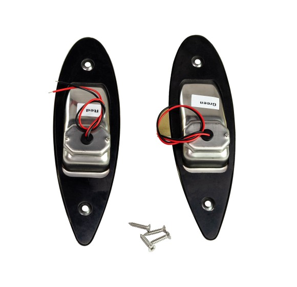 Огни ходовые врезные светодиодные, нержавеющий корпус