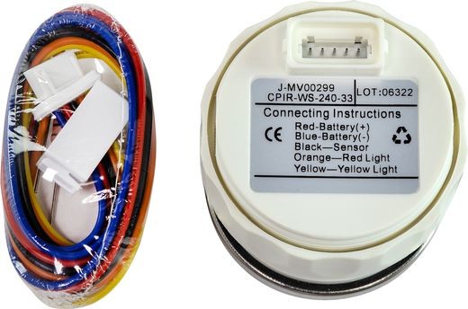 Трим-указатель, белый циферблат, нержавеющий ободок, д. 52 мм, Marine Rocket Трим-указатель, белый циферблат, нержавеющий ободок, д. 52 мм, Marine Rocket