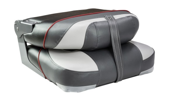 Кресло мягкое складное Premium Centurion, обивка винил, цвет серый/угольный, Marine Rocket Кресло мягкое складное Premium Centurion, обивка винил, цвет серый/угольный, Marine Rocket