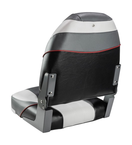 Кресло мягкое складное Premium Centurion, обивка винил, цвет серый/угольный, Marine Rocket Кресло мягкое складное Premium Centurion, обивка винил, цвет серый/угольный, Marine Rocket