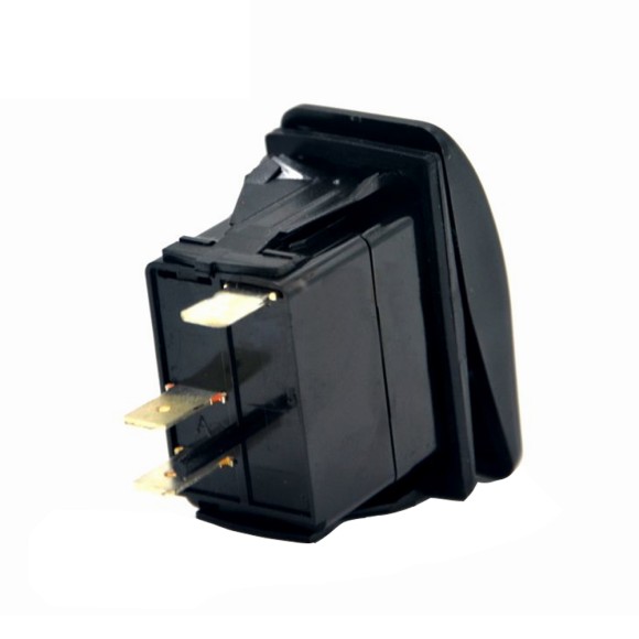 Переключатель двухпозиционный Skipper ON-OFF 12В 20А, 5 контактов, с подсветкой Переключатель двухпозиционный Skipper ON-OFF 12В 20А, 5 контактов, с подсветкой