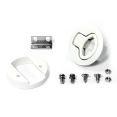 Замок потайной SUNFINE 61x35мм без ключей, белый пластик (Замена EASTERNER C14005) Замок потайной SUNFINE 61x35мм без ключей, белый пластик (Замена EASTERNER C14005)