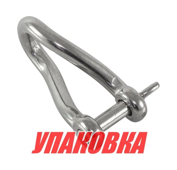Скоба такелажная изогнутая, 6 мм, Marine Rocket (упаковка из 5 шт.)