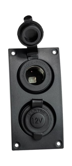 Панель с 2-мя прикуривателями Панель с 2-мя прикуривателями