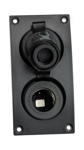 Панель с 2-мя прикуривателями Панель с 2-мя прикуривателями