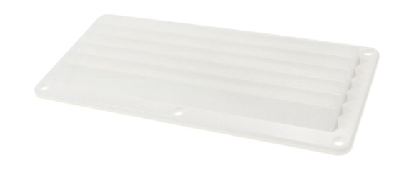 Решетка воздухозаборника 260х125х17 мм, белый