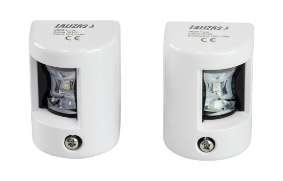 Огни бортовые светодиодные 38х60 мм, белый корпус