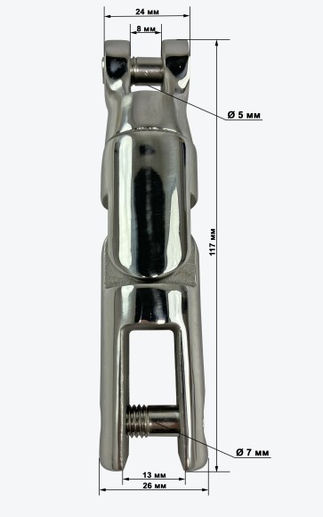 Вертлюг якорный для цепи 6-8 мм