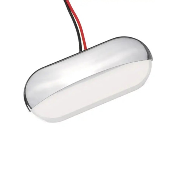 Светильник для подсветки палуб и трапов светодиодный, теплый белый свет, нерж. сталь Светильник для подсветки палуб и трапов светодиодный, теплый белый свет, нерж. сталь