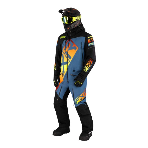 Комбинезон FXR CX F.A.S.T. с утеплителем Black/Steel/Inferno, XS