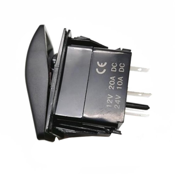 Переключатель двухпозиционный Skipper ON-ON 12В 20А, 4 контакта, с подсветкой