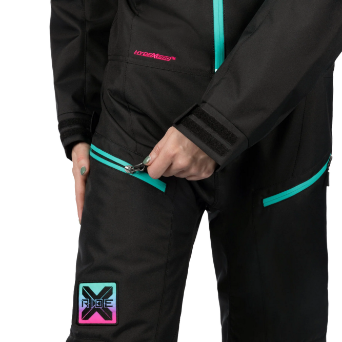 Комбинезон FXR Recruit F.A.S.T. с утеплителем Black/Mint-Electric Pink Fade, 4
