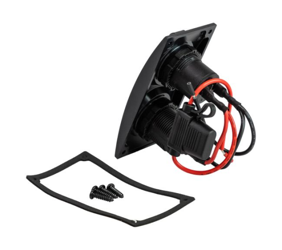 Панель с USB-разъемом и прикуривателем Панель с USB-разъемом и прикуривателем