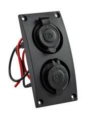 Панель с USB-разъемом и прикуривателем Панель с USB-разъемом и прикуривателем