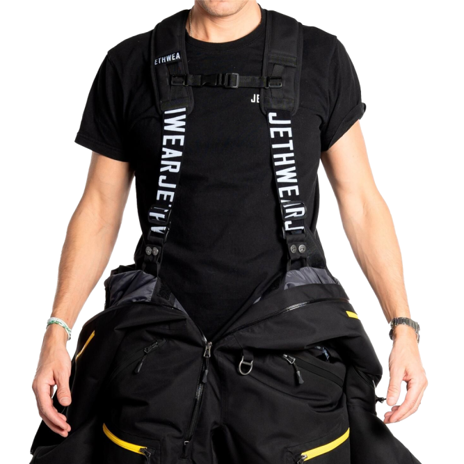 Комбинезон Jethwear Freedom без утеплителя Black/Yellow, XXL