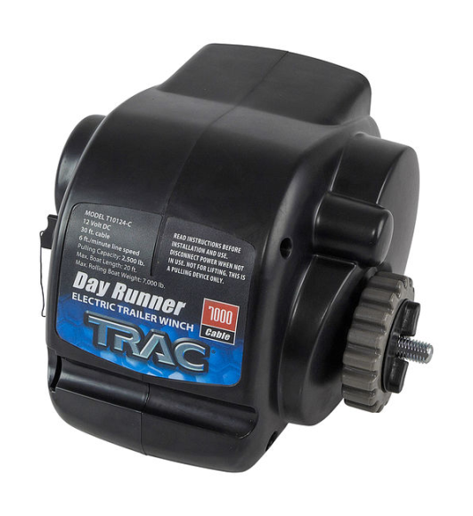 Лебедка электрическая autoTRAC DayRunner на трейлер, 2500lbs, черная