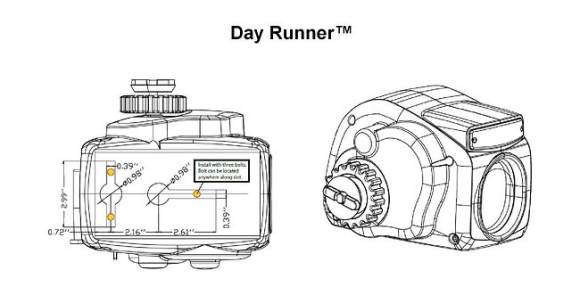 Лебедка электрическая autoTRAC DayRunner на трейлер, 2500lbs, черная