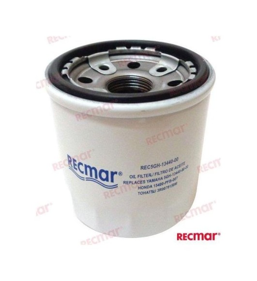 Фильтр масляный Honda/Yamaha/Mercury/Tohatsu 8-25; BF25-50, Recmar Фильтр масляный Honda/Yamaha/Mercury/Tohatsu 8-25; BF25-50, Recmar