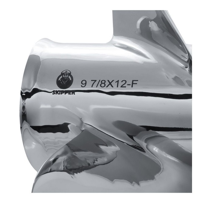 Винт гребной  Skipper для Yamaha 25-30HP нержавеющий, диаметр - 9 7/8", шаг 12"