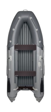 Надувная лодка ПВХ, Адмирал 375 S НДНД,  роульс, рым, серый