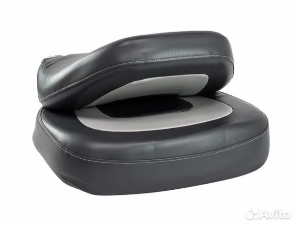 Кресло мягкое складное, обивка винил, цвет серый/угольный, Marine Rocket