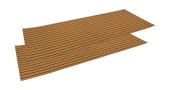 Покрытие палубное EVA, 2400х900х6мм, самоклеящееся, светло-коричневое, тип "A", упаковка 2 шт,  Marine Rocket