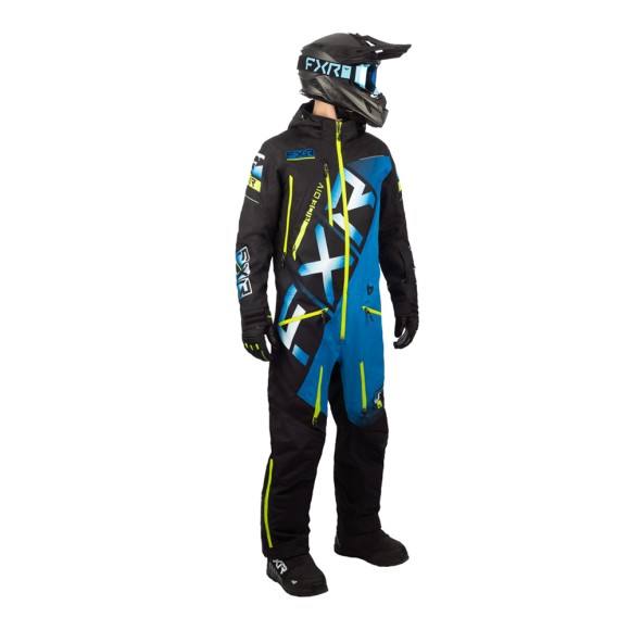 Комбинезон FXR CX F.A.S.T. с утеплителем Black/Blue/Hi Vis, 2XL